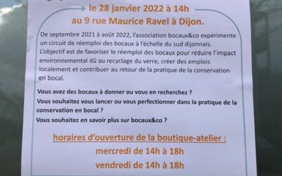 Ouverture de la boutique-atelier – 28 janvier 2022