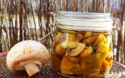 Les pickles : champignons confits